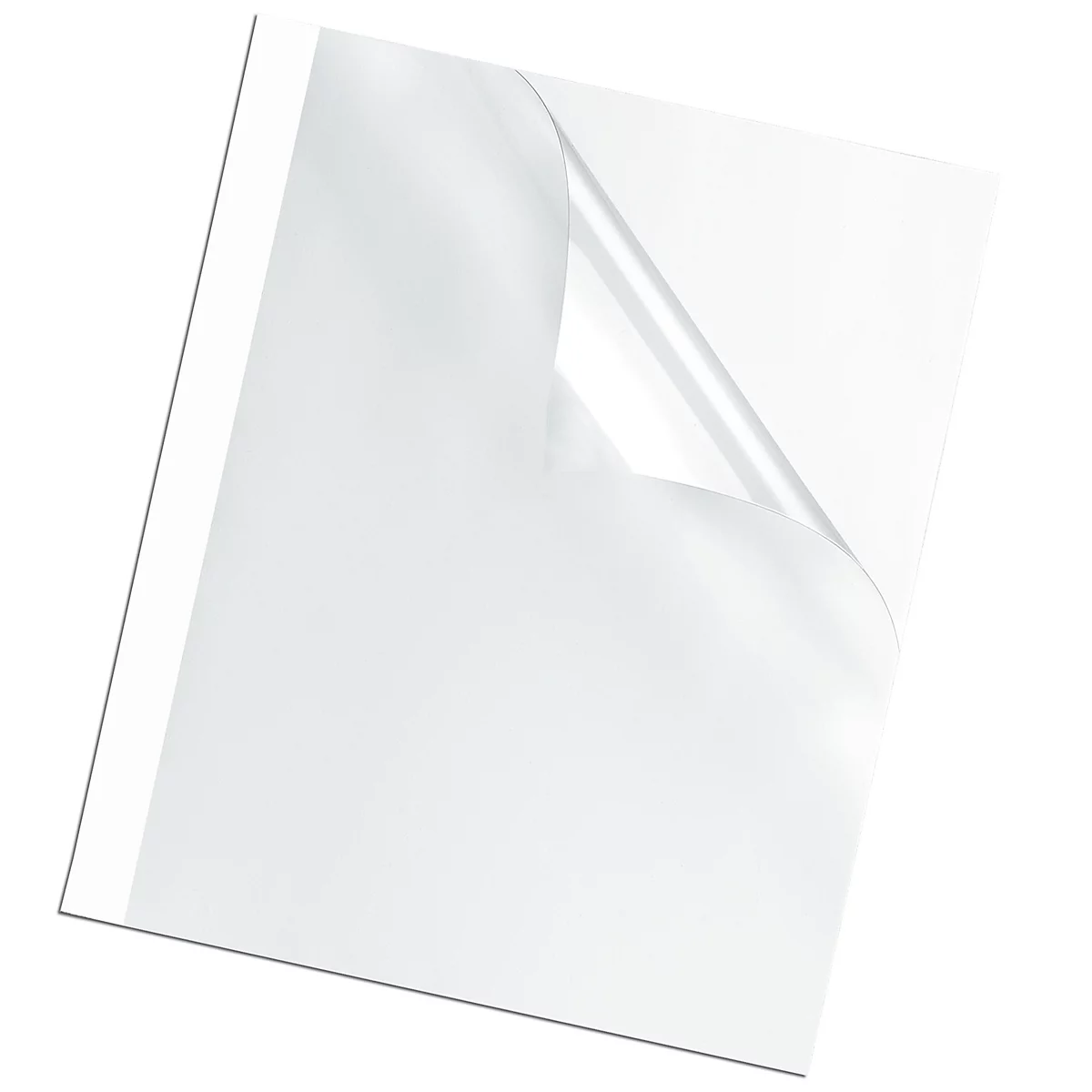 Fellowes Thermobindemappen, Stärke 1,5 bis 6 mm, Bindekapazität 15 Blatt, 100 Stück, weiss, 1,5 mm, 100 Stück