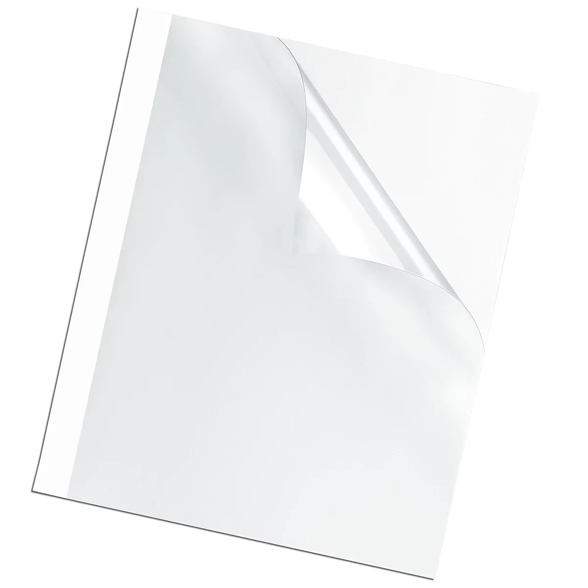 Fellowes Thermobindemappen, Stärke 1,5 bis 6 mm, Bindekapazität 15 Blatt, 100 Stück, weiss, 3 mm, 100 Stück
