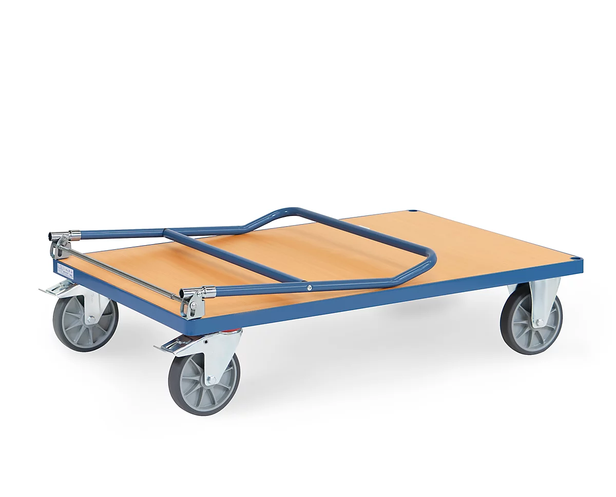 fetra® Chariot pliant, surface de chargement en bois composite, 2