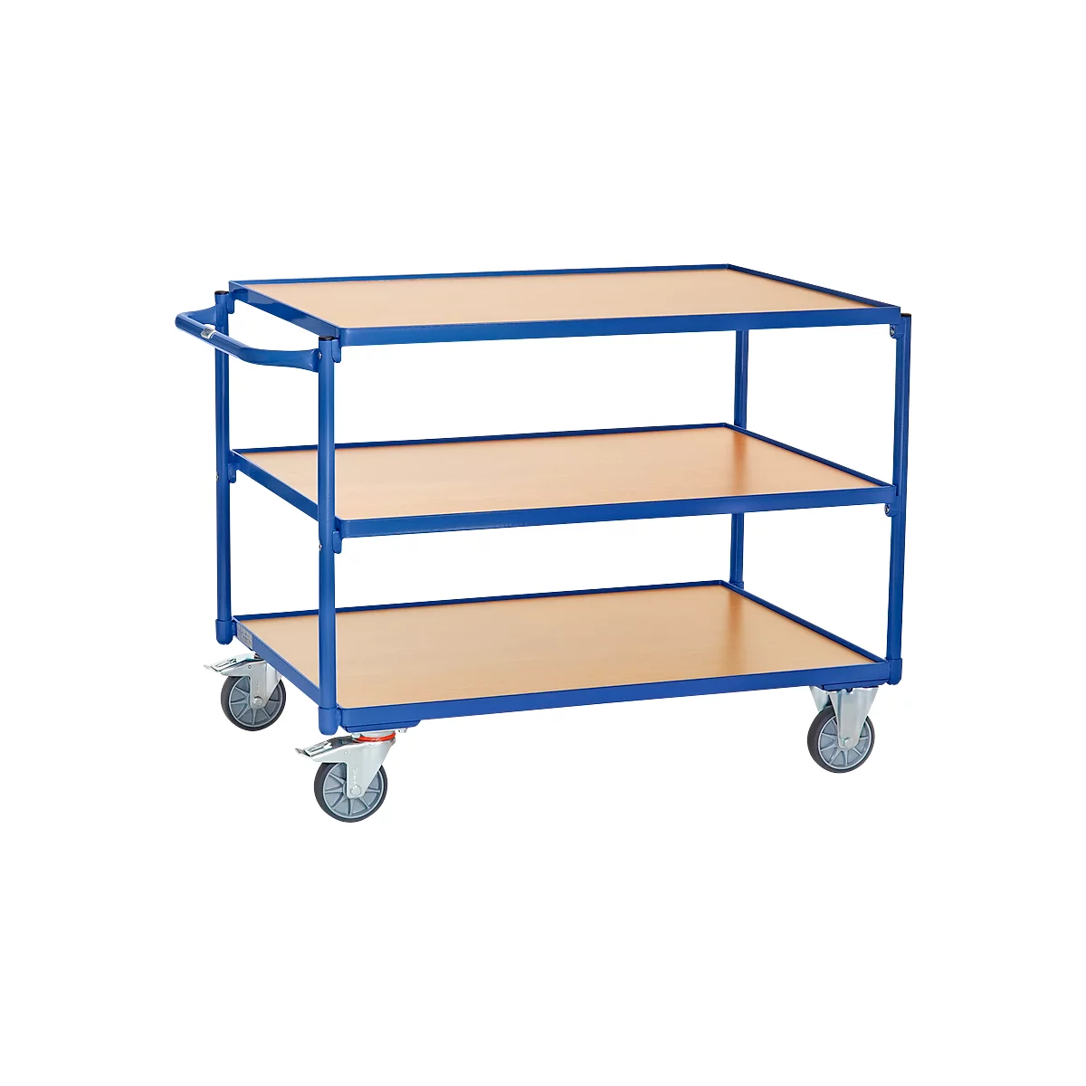 fetra® leichter Tischwagen, 3 Böden, 1000 x 700 mm