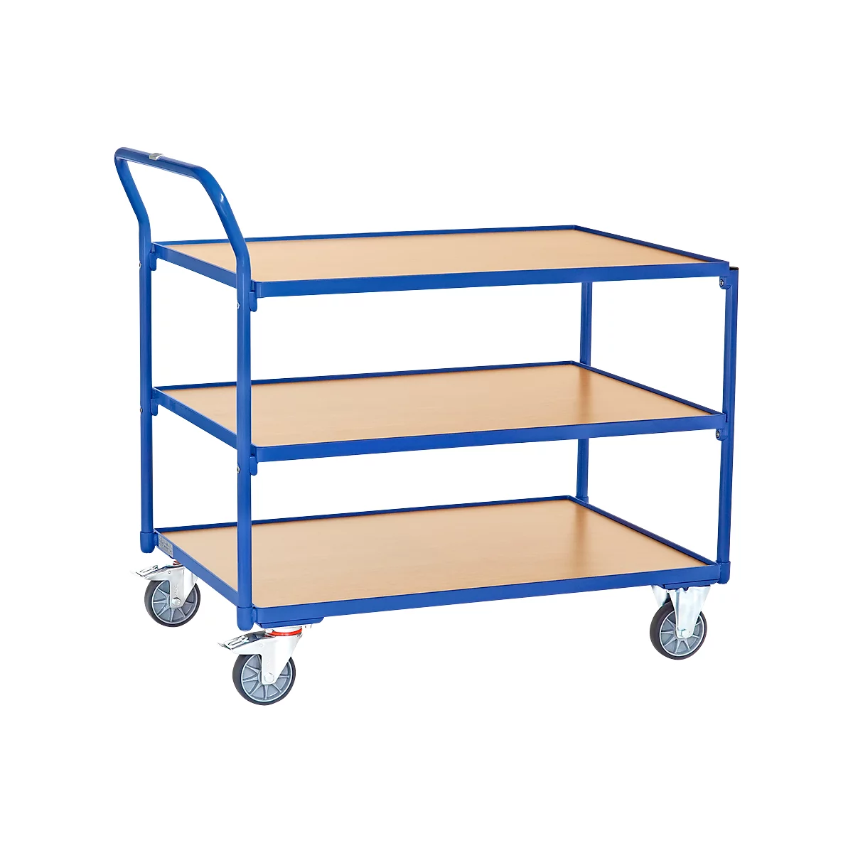 fetra® leichter Tischwagen, 3 Böden, 1000 x 700 mm