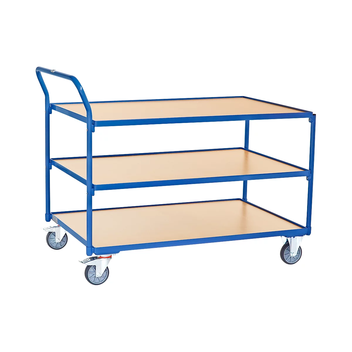fetra® leichter Tischwagen, 3 Böden, 1200 x 800 mm