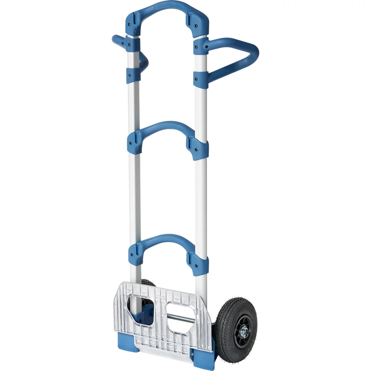 Fetra 'Wuppi' steekwagen, aluminium, met inklapbare schep, afneembare luchtbanden, B 570 x D 445 x H 1250 mm