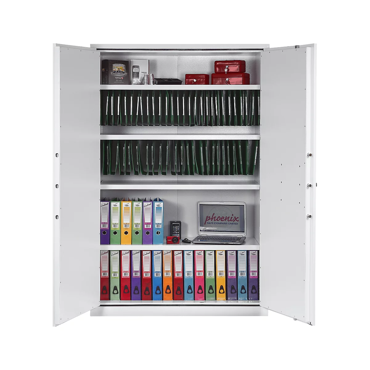 Feuerschutzschrank FS 1514, B 1225 x T 520 x H 1950 mm, Elektronikschloss