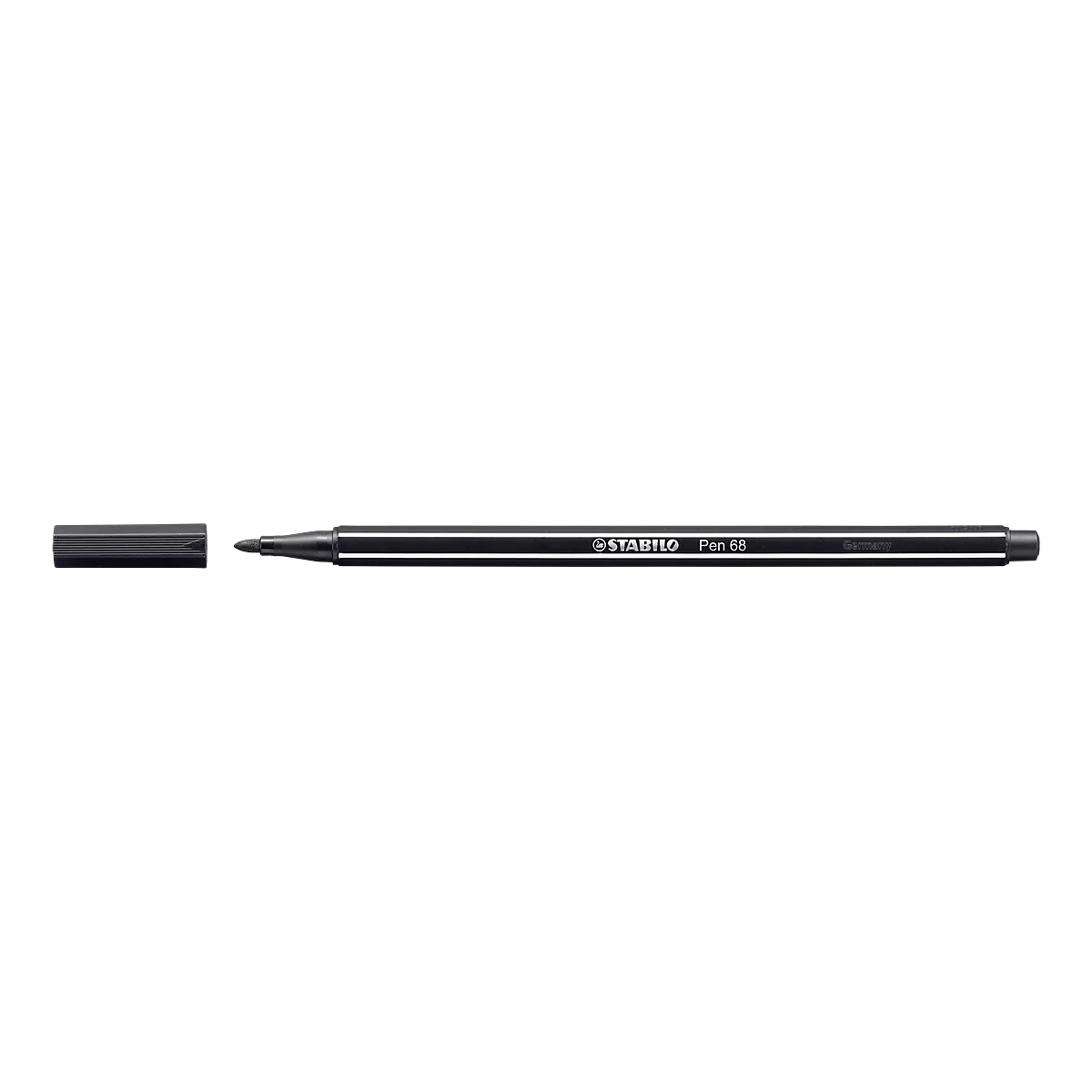 Feutres Pen 68 STABILO®, noir, 10 p.