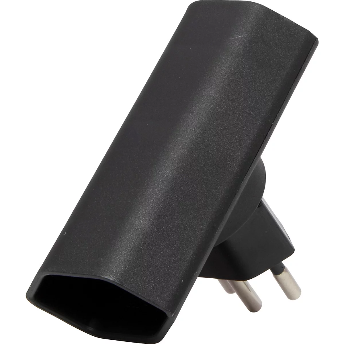 Fiche de dérivation brennenstuhl® cleverLINE, extra-plate, 2x, pivotante sur 300°, sans accroche, IP20, plastique, noir