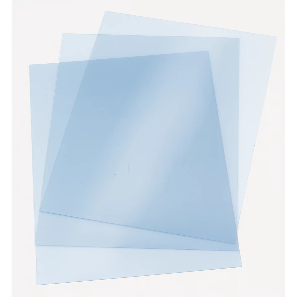 Reliure plastique 30 volets transparents A4 - Bleu