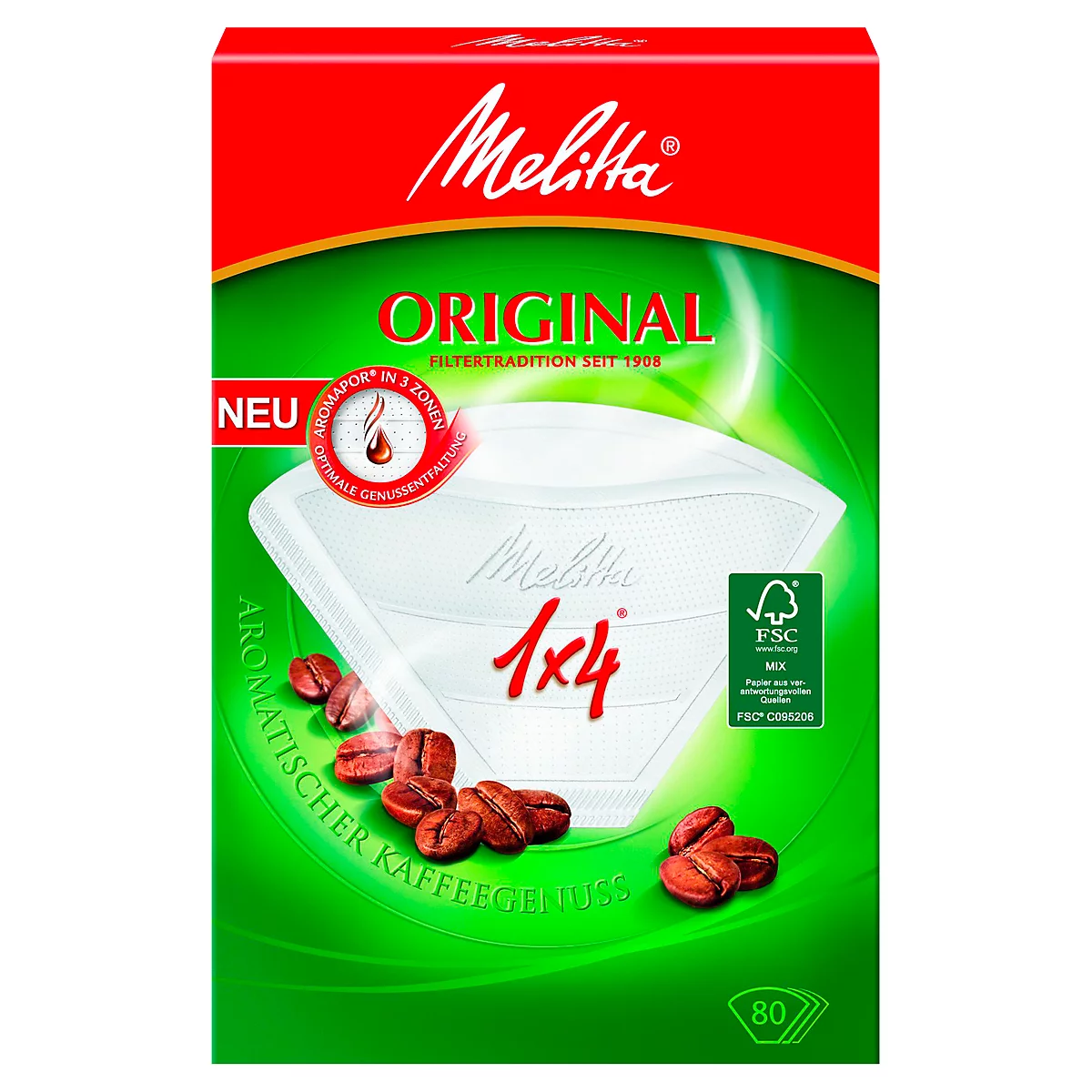 Filtres Aroma 1 x 4 Melitta®, blanc