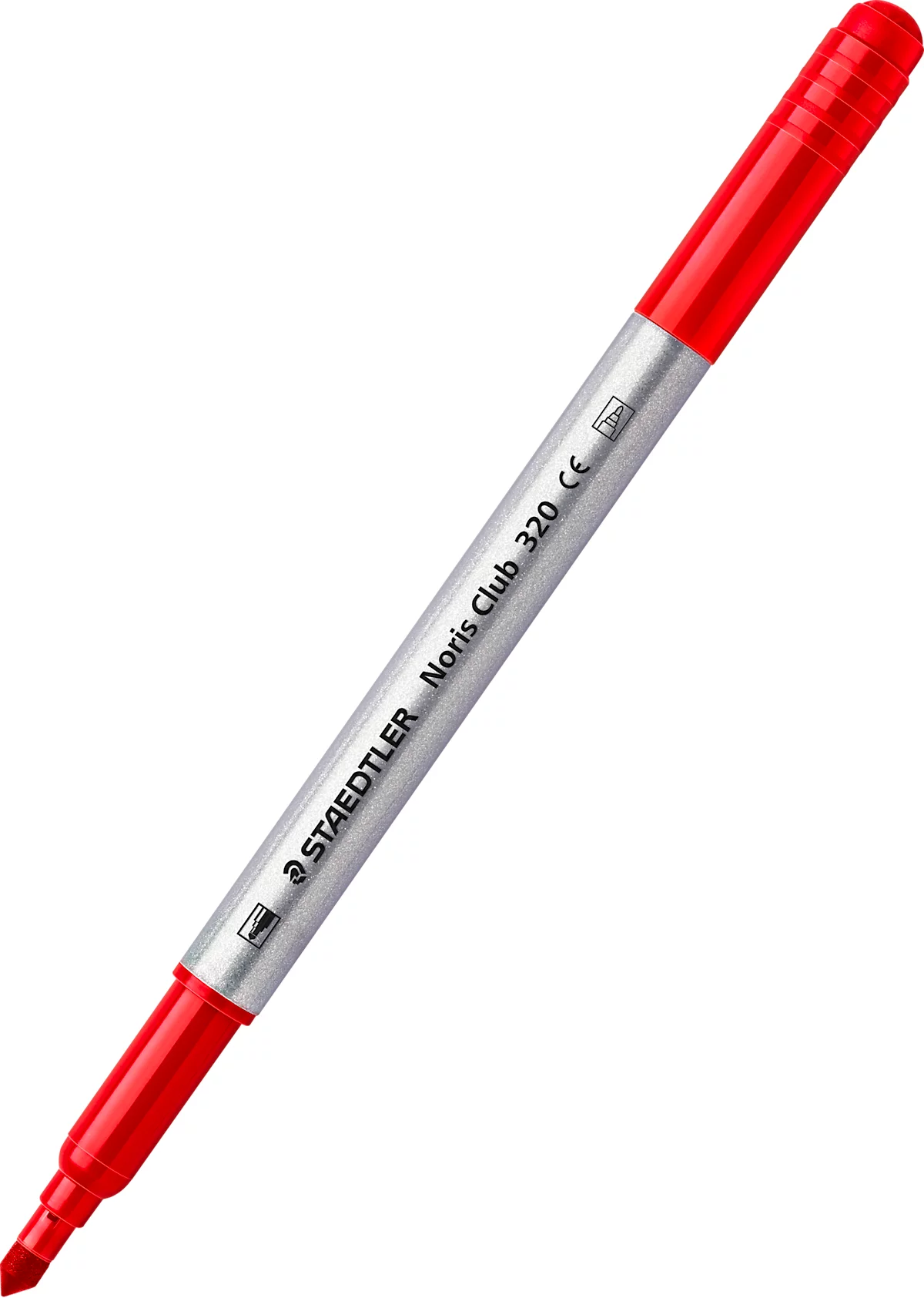 Filzstift Staedtler Noris® 320, Strichstärke 1-3 mm, eindrucksichere Doppelspitze, Kappe mit Luftkanal, farbsortiert, 10 Stück