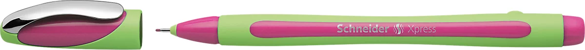 Fineliner Schneider Xpress, Strichstärke 0,8 mm, dokumentenecht, ergonomisch geformt, Kunststoff & Edelstahl, Schreibfarbe pink, 10 Stück