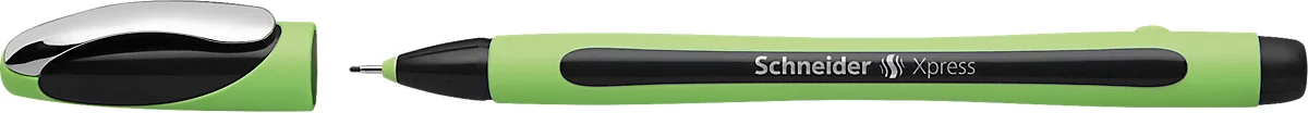 Fineliner Schneider Xpress, Strichstärke 0,8 mm, dokumentenecht, ergonomisch geformt, Kunststoff & Edelstahl, Schreibfarbe schwarz, 10 Stück