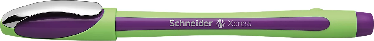 Fineliner Schneider Xpress, Strichstärke 0,8 mm, dokumentenecht, ergonomisch geformt, Kunststoff & Edelstahl, Schreibfarbe violett, 10 Stück