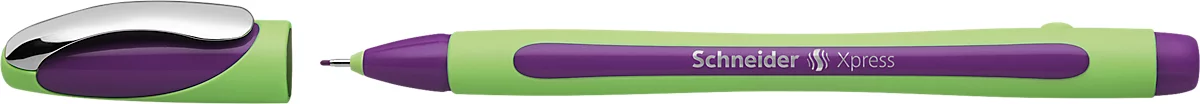 Fineliner Schneider Xpress, Strichstärke 0,8 mm, dokumentenecht, ergonomisch geformt, Kunststoff & Edelstahl, Schreibfarbe violett, 10 Stück