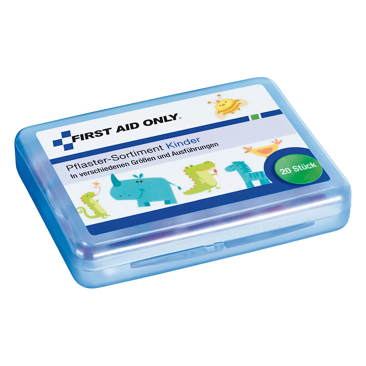 First Aid Only pleisterset, 20 stuks, voor kinderen, in hersluitbare doos