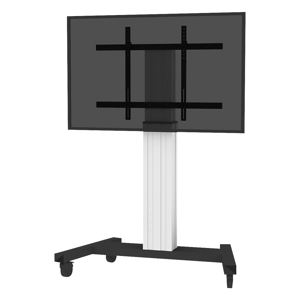 Flatscreen-vloerstandaard NewStar PLASMA-M2250, tot 100', elektr. in hoogte verstelbaar, met kabelgeleiding, zilver