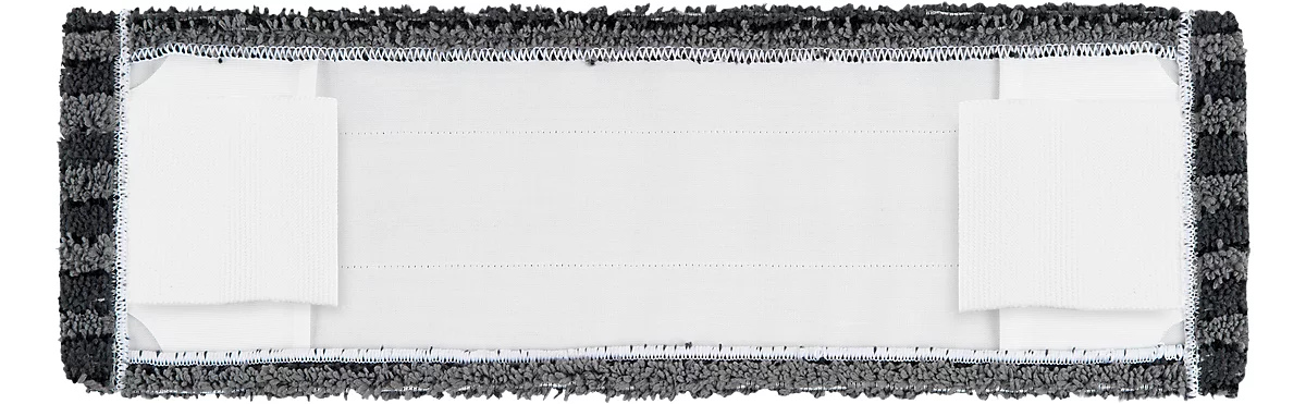 Flecos de microfibra Dust Killer Grey, ancho 400 mm, con bolsillos y lengüetas, juego de 5 piezas