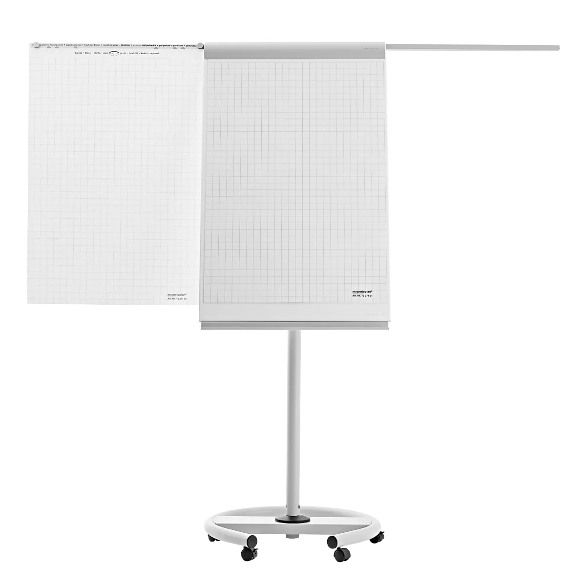 Flipchart de luxe Magnetoplan, mobile, magnétique, lot complet