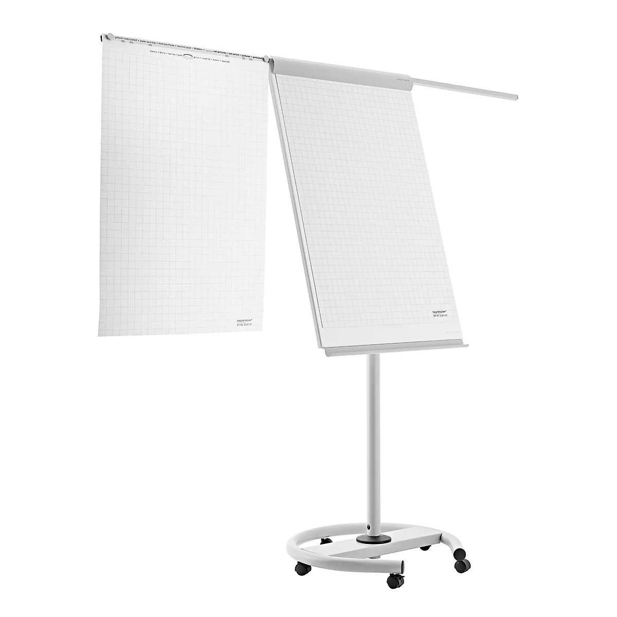 Flipchart de luxe Magnetoplan, mobile, magnétique, lot complet