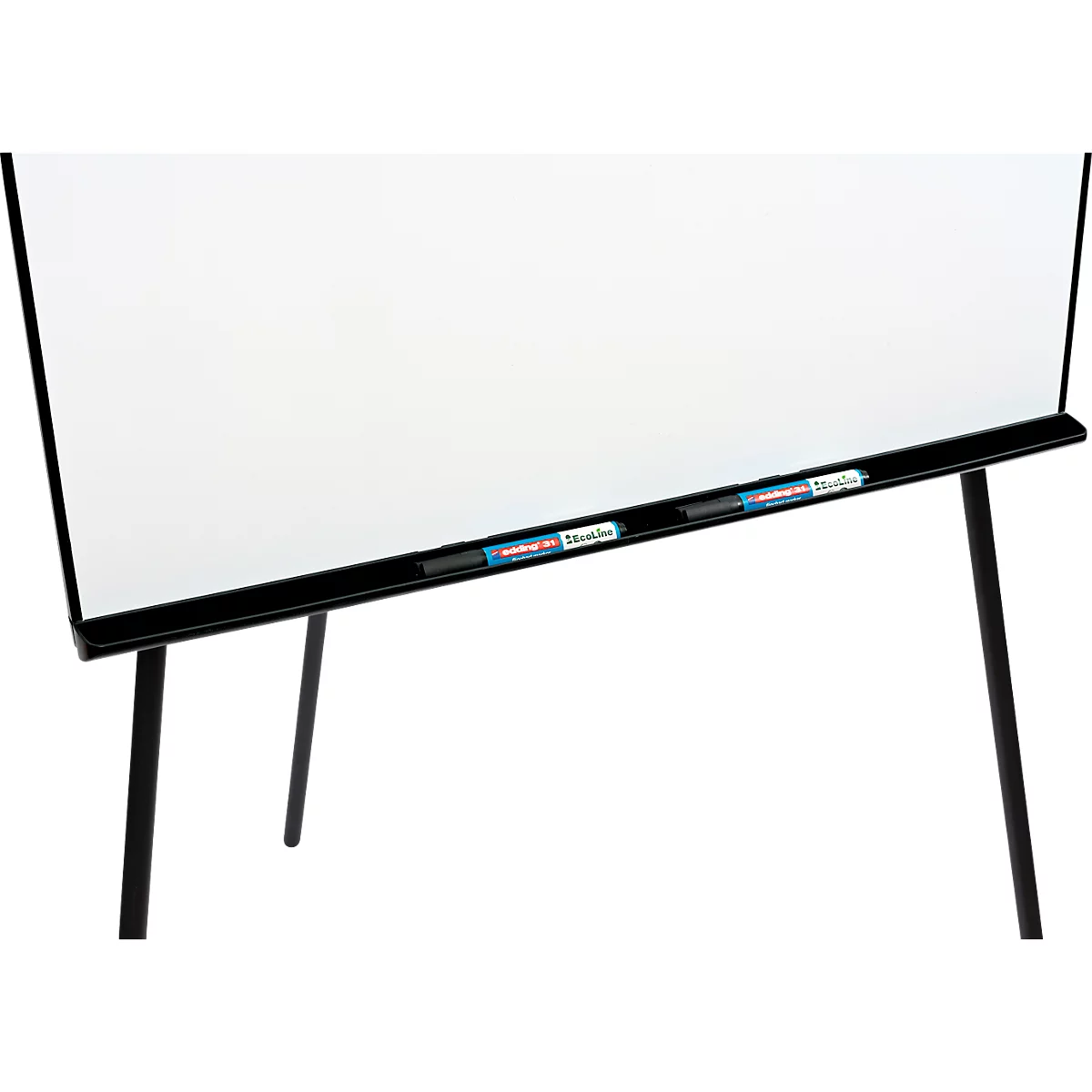 Flipchart Legamaster Sketch Pro, magnetisch bord, in hoogte verstelbaar, 2 zijarmen, statiefvoet, incl. startset, B 680 x H 1050 mm, zwart/wit