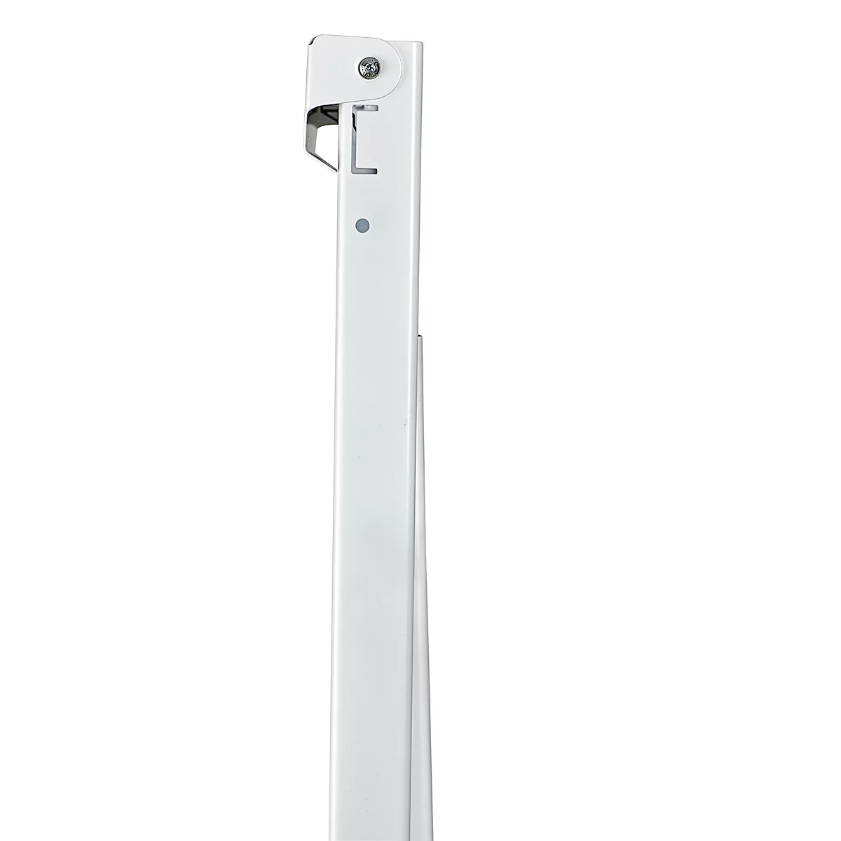 Flipchart MAUL office, Tafel B 70 x H 100 mm, inkl. Ablageschale, stufenlos höhenverstellbar, Vierbein, feststellbare Doppelrollen, weiß