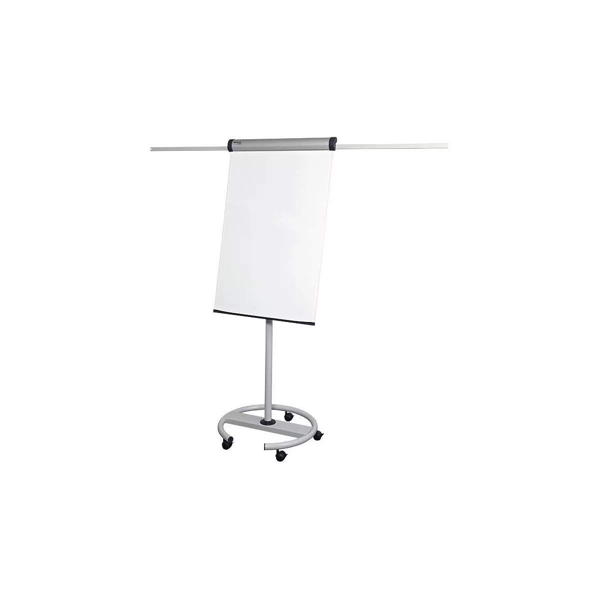 Flipchart mobile MAULsolid - avec 2 bras latéraux rabattables magnétiques + 5 blocs de 20 feuilles + 4 marqueurs gratuits