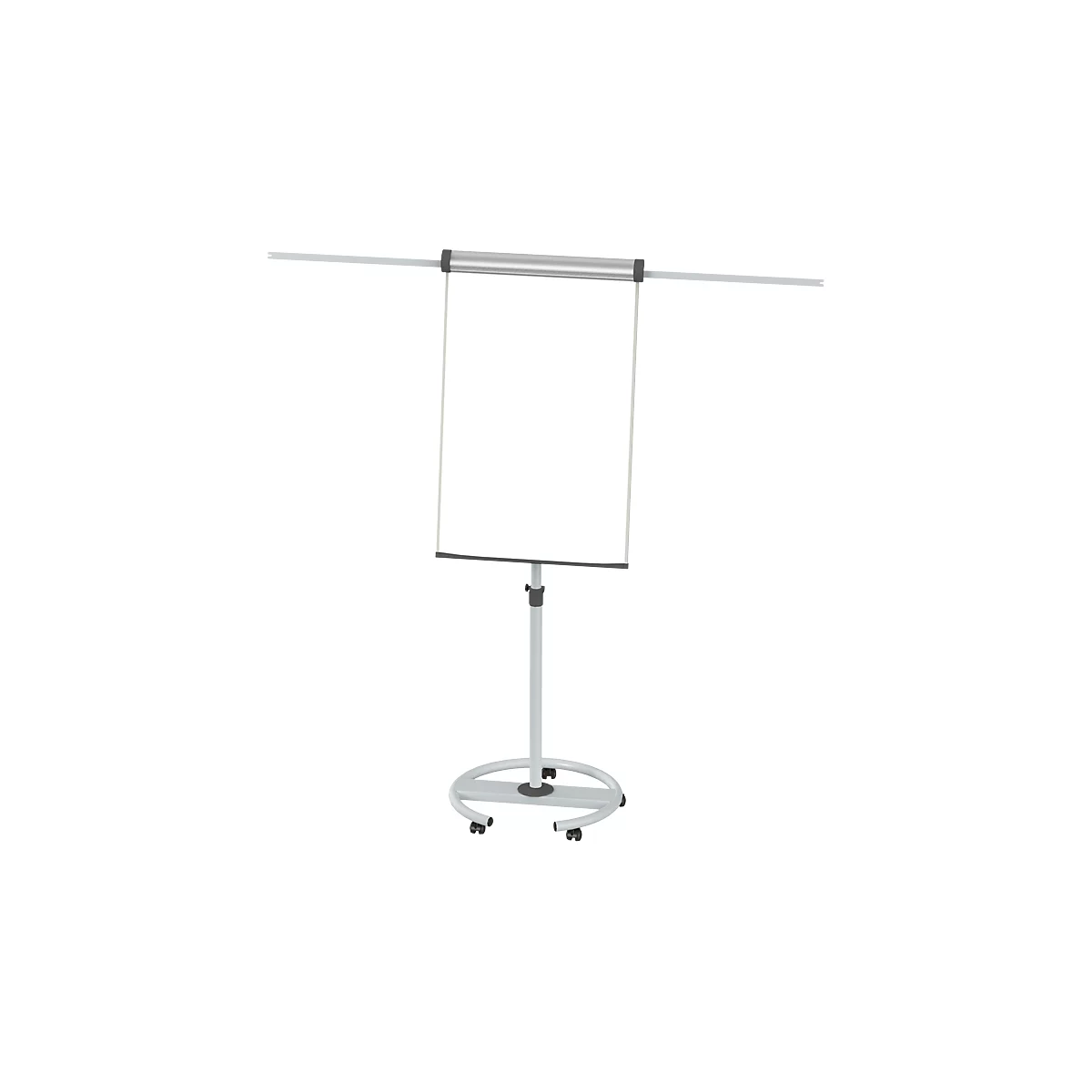 Flipchart mobile MAULsolid - avec 2 bras latéraux rabattables magnétiques + 5 blocs de 20 feuilles + 4 marqueurs gratuits