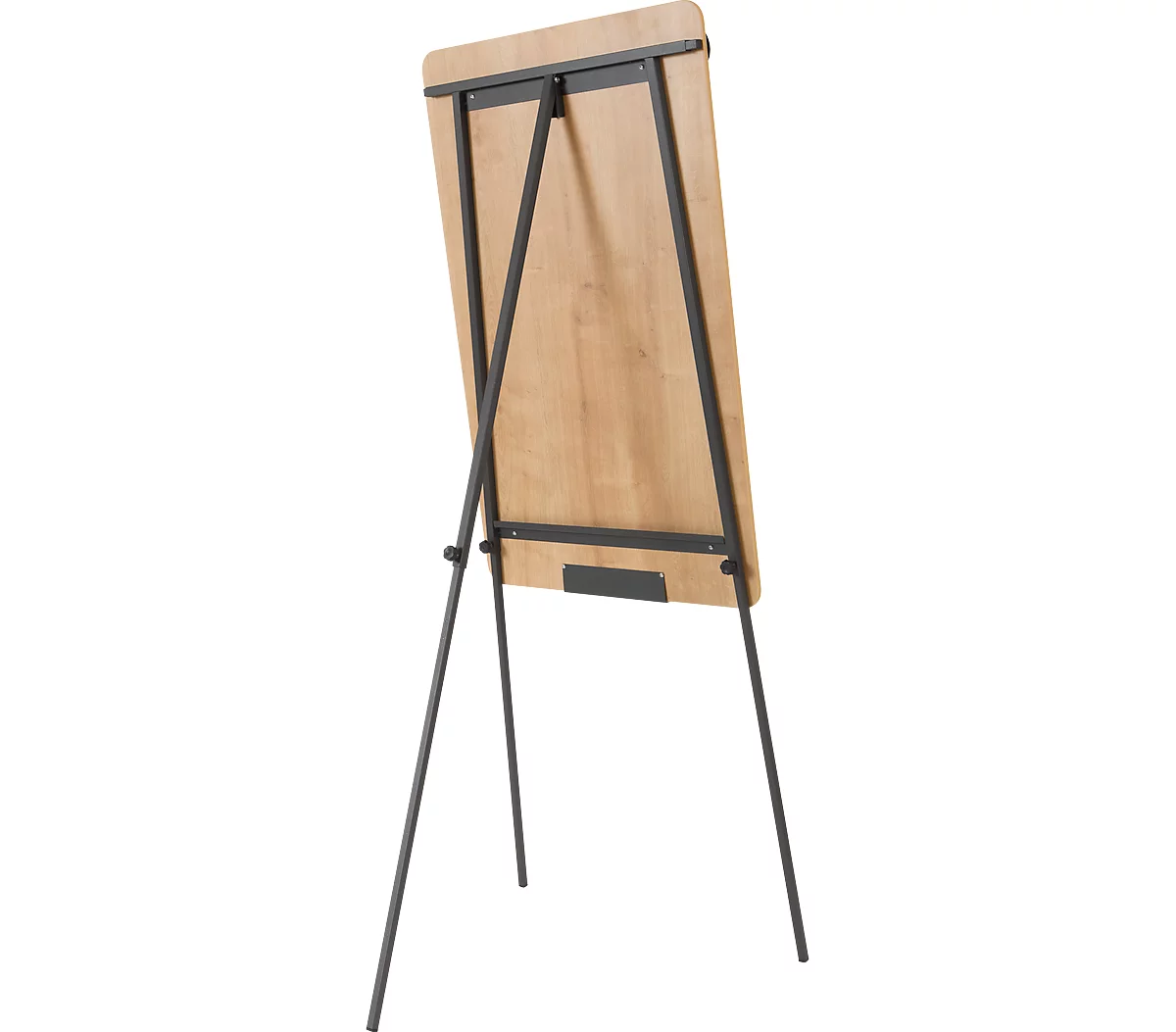 Flipchart Rocada Natural Dreibein, Stahlboard, Rahmen Holzoptik, Dreibeinstativ, B 690 x H 1150 mm