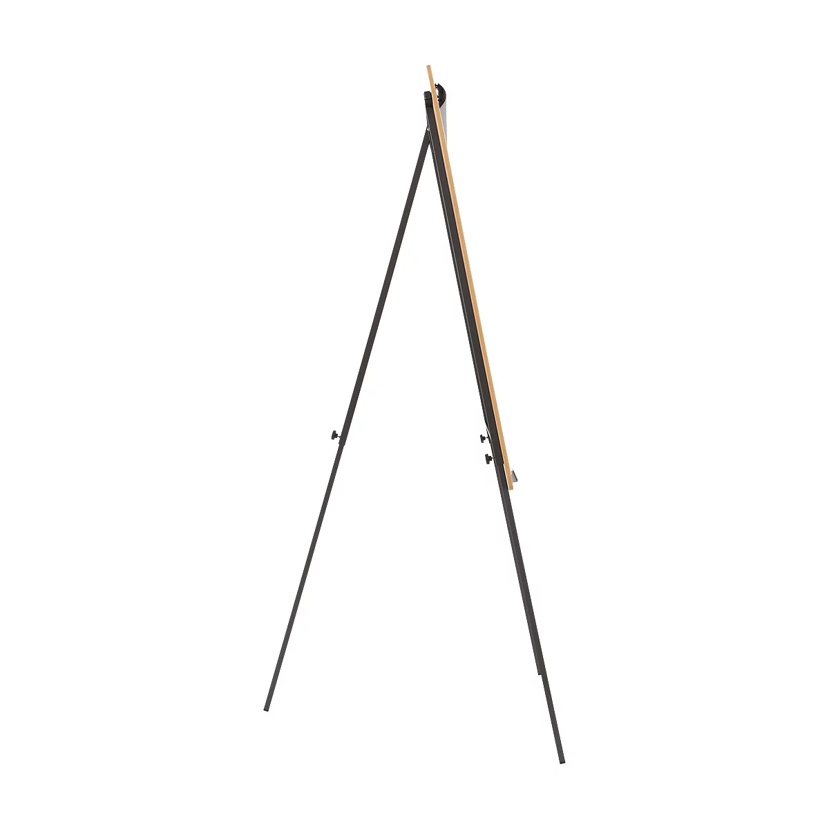Flipchart Rocada Natural trépied, tableau en acier, cadre imitation bois, trépied