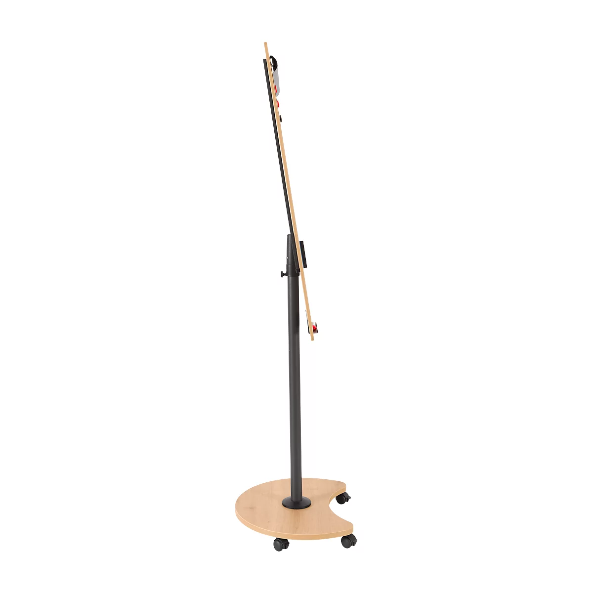 Flipchart Rocada Natural Verrijdbaar, stalen bord, frame in houtlook, met wielen