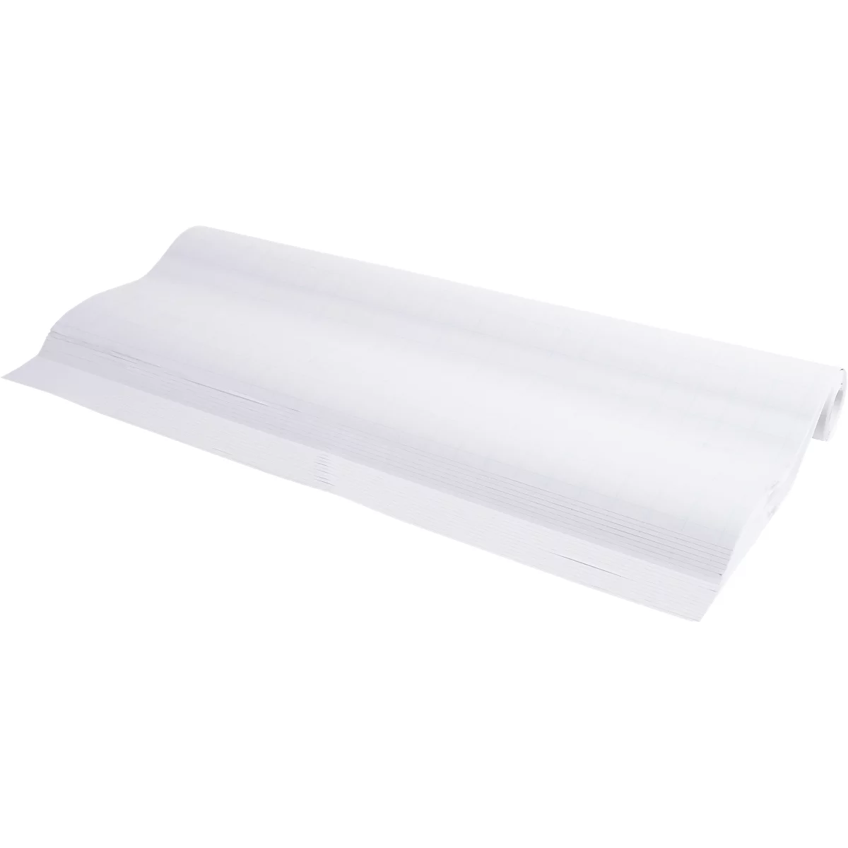 Flipchartpapier Exacompta, B 650 x H 1000 mm, geblokt, houtvrij papier, 72 g/m², wit, 5 losse rollen met elk 20 vellen
