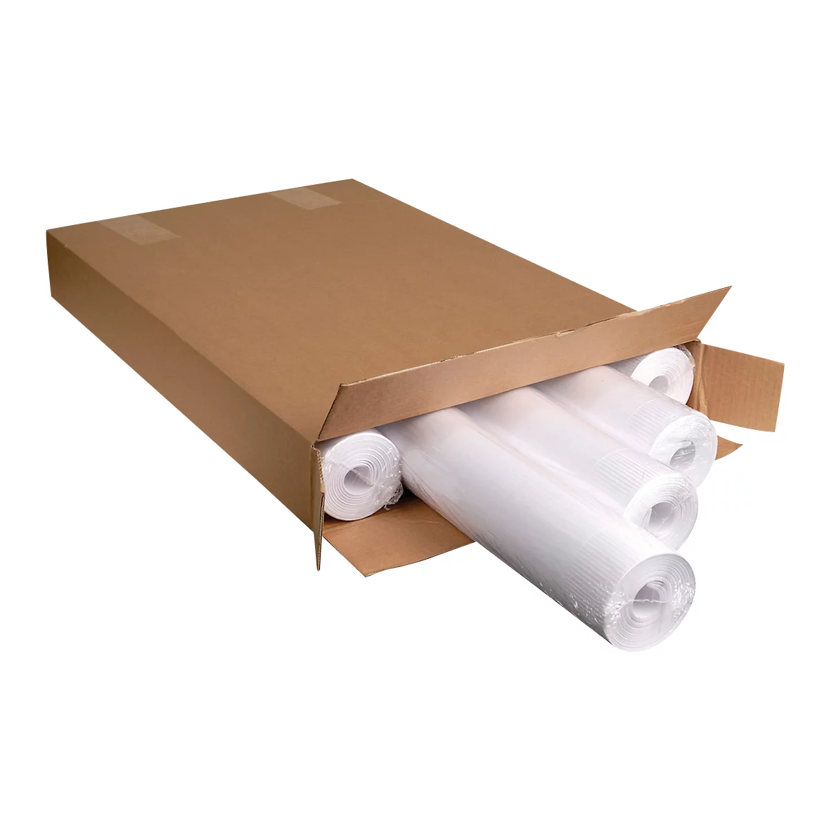 Flipchartpapier Exacompta, B 650 x H 1000 mm, geblokt, houtvrij papier, 72 g/m², wit, 5 losse rollen met elk 20 vellen