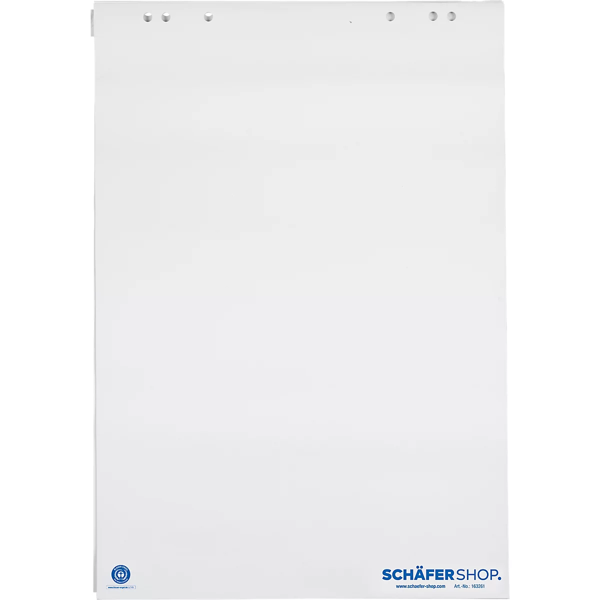 Flipoverblok met gerecycled papier - blanco - 5 x 20 vellen - ons merk Schäfer Shop Select 