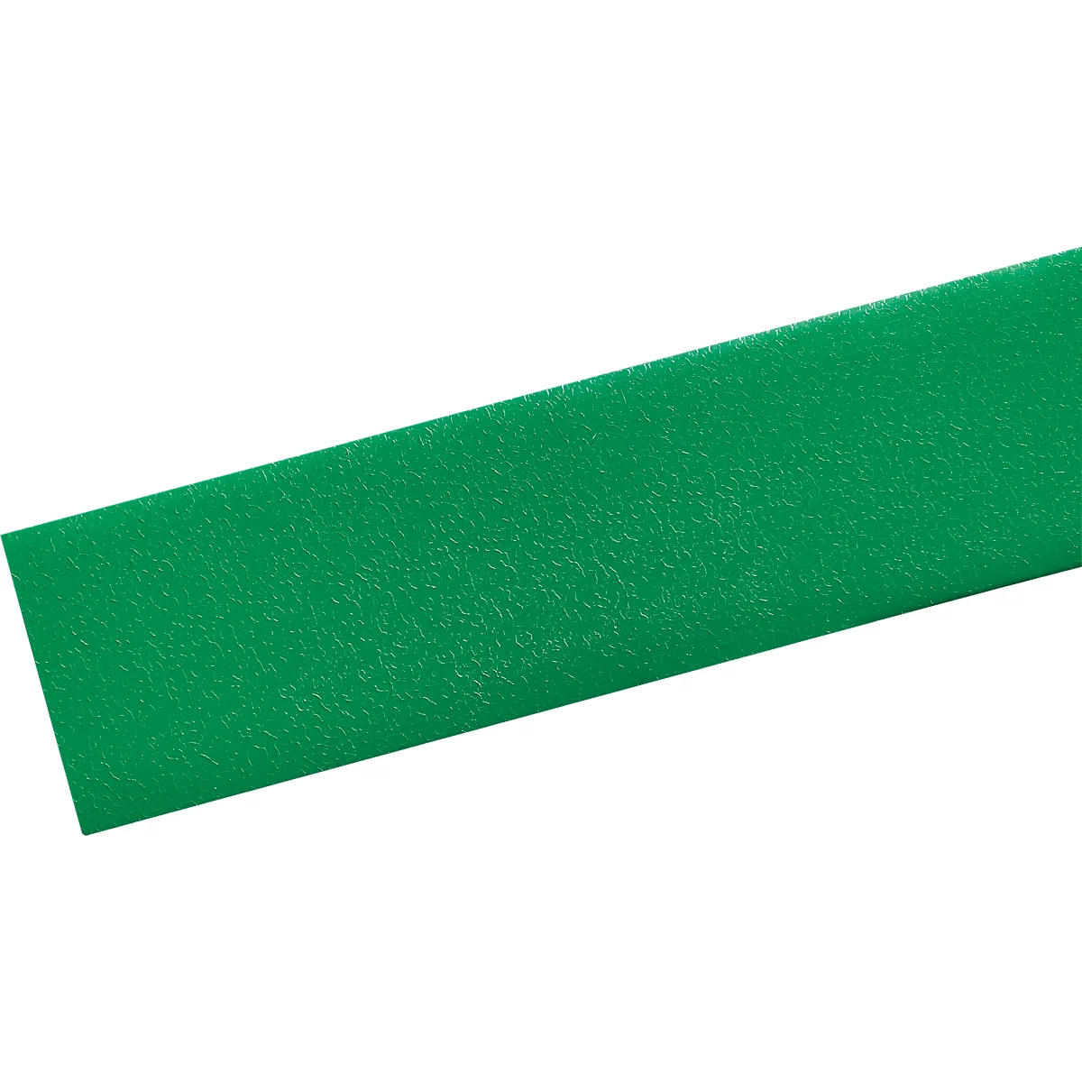 Green, rectangular band with textured surface, slightly perspective.