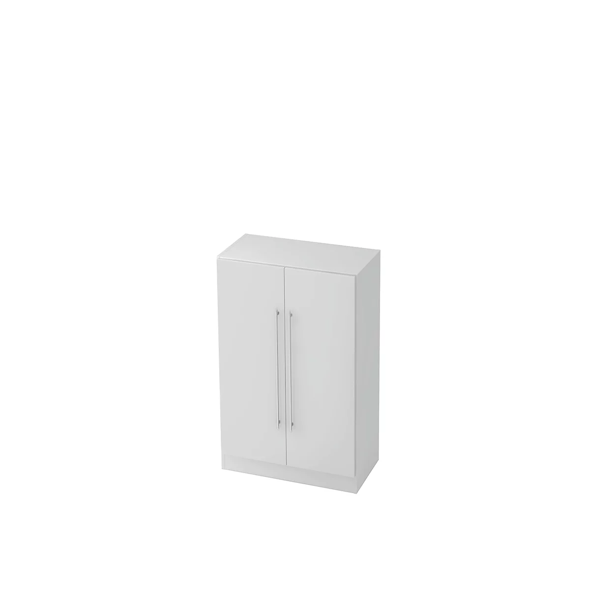 Flügeltürenschrank 3 OH, B 800 x T 420 x H 1270 mm, lichtgrau