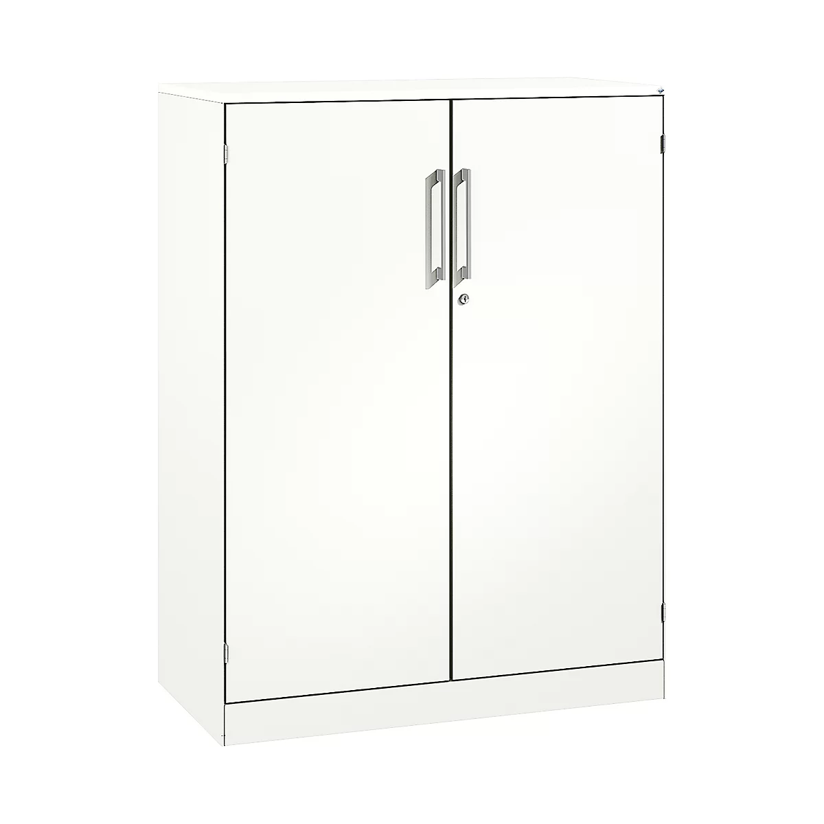 Flügeltürenschrank ASISTO C 3000, 3 Ordnerhöhen, B 1000 mm, weiss/weiss