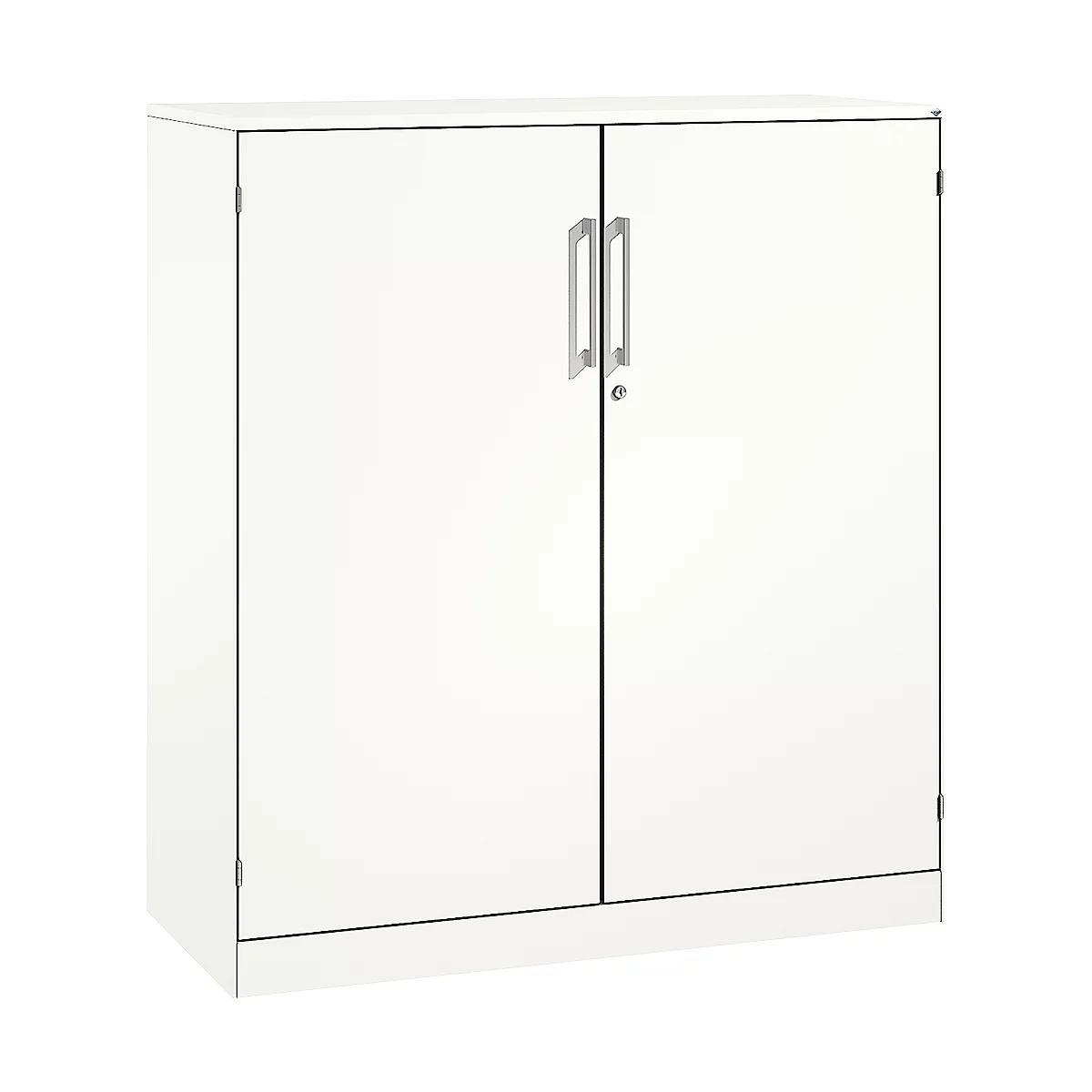 Flügeltürenschrank ASISTO C 3000, 3 Ordnerhöhen, B 1200 mm, weiss/weiss