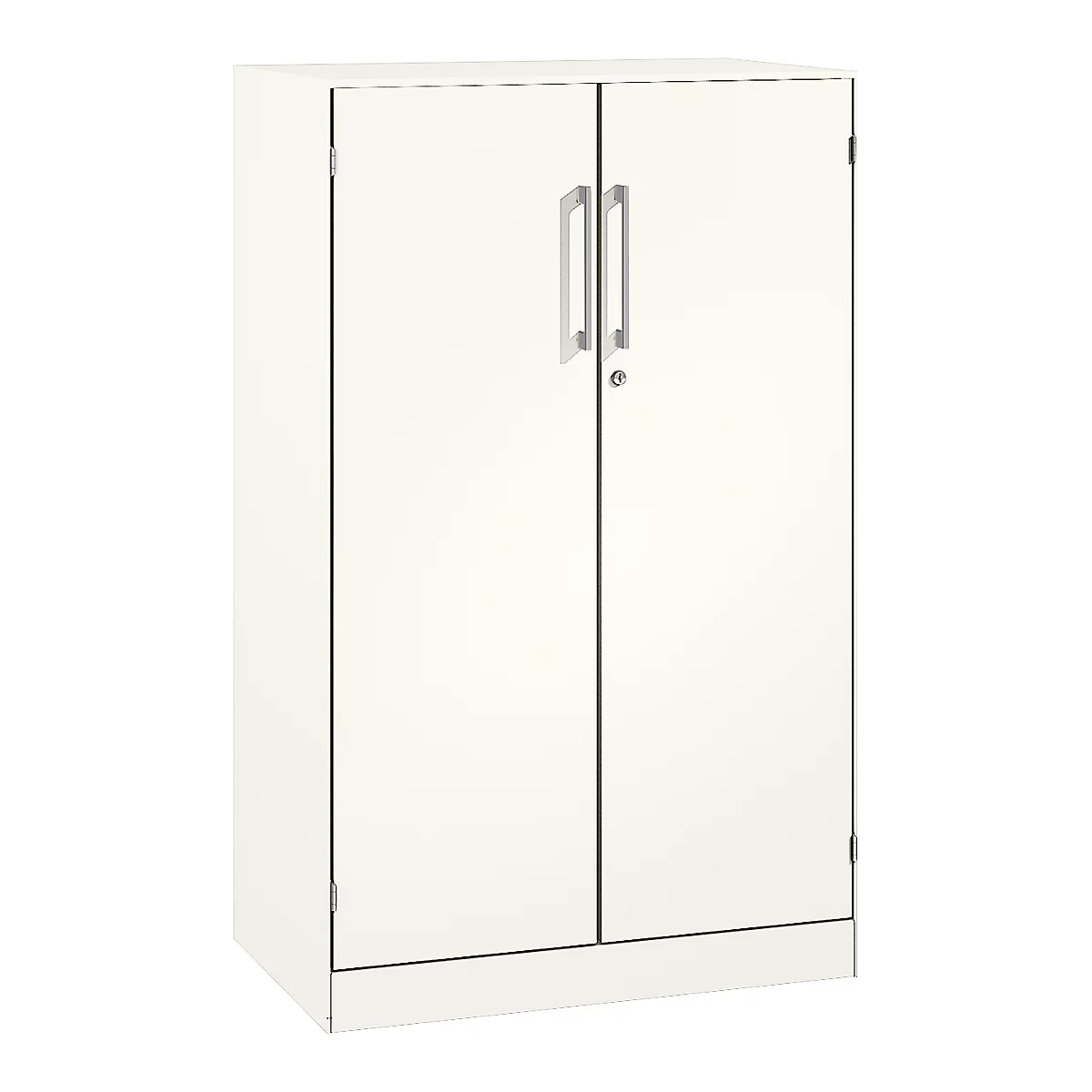 Flügeltürenschrank ASISTO C 3000, 3 Ordnerhöhen, B 800 mm, weiss/weiss