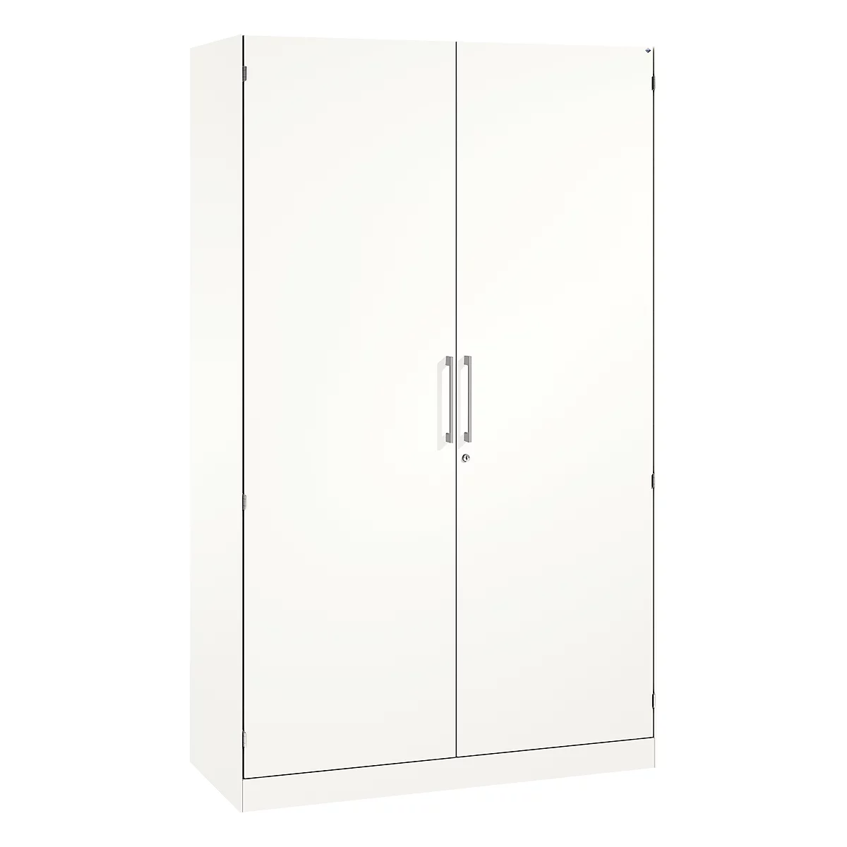 Flügeltürenschrank ASISTO C 3000, 5 Ordnerhöhen, B 1200 mm, weiss/weiss