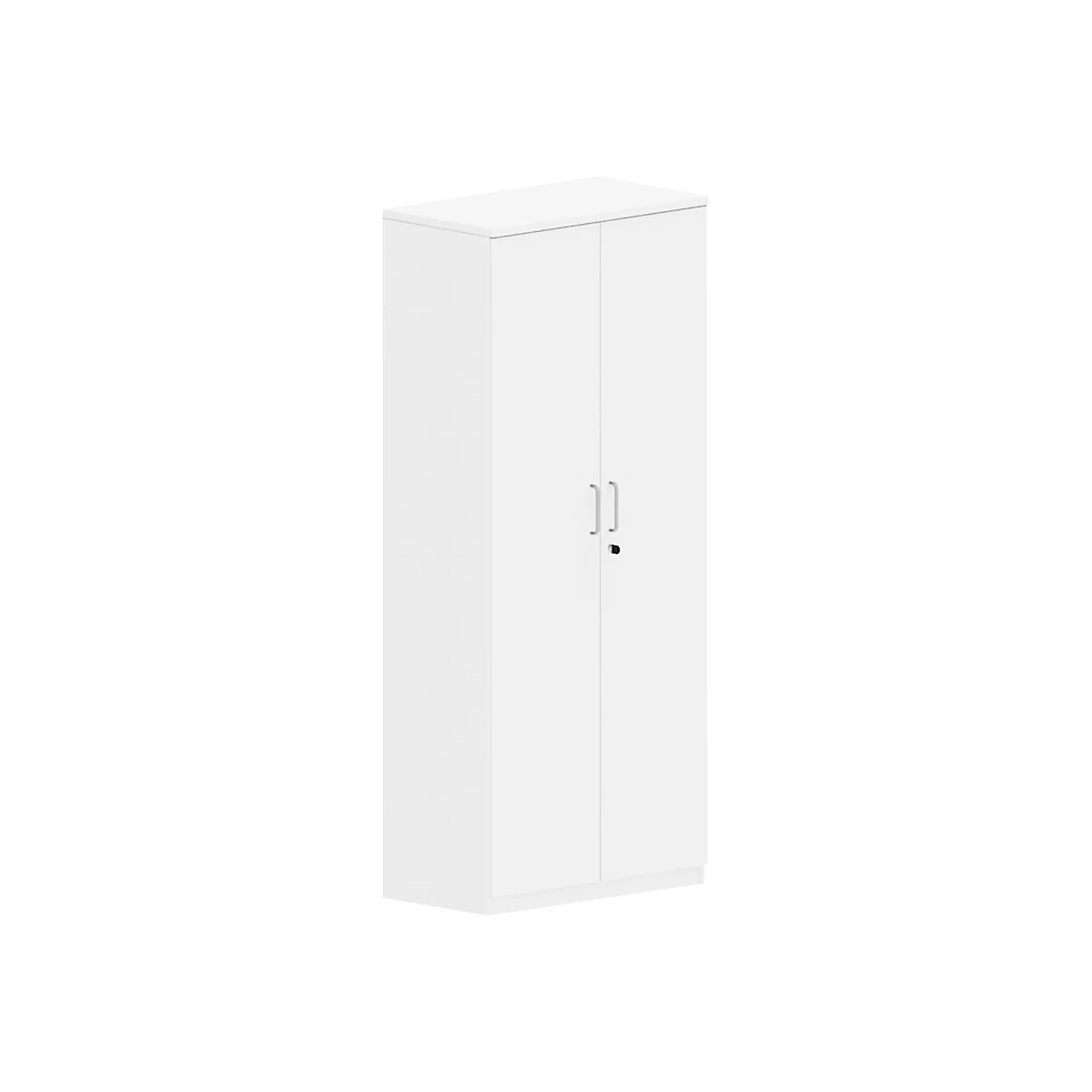 Flügeltürenschrank BEXXSTAR, 5 Ordnerhöhen, Holztüren, H 1895 mm, weiß