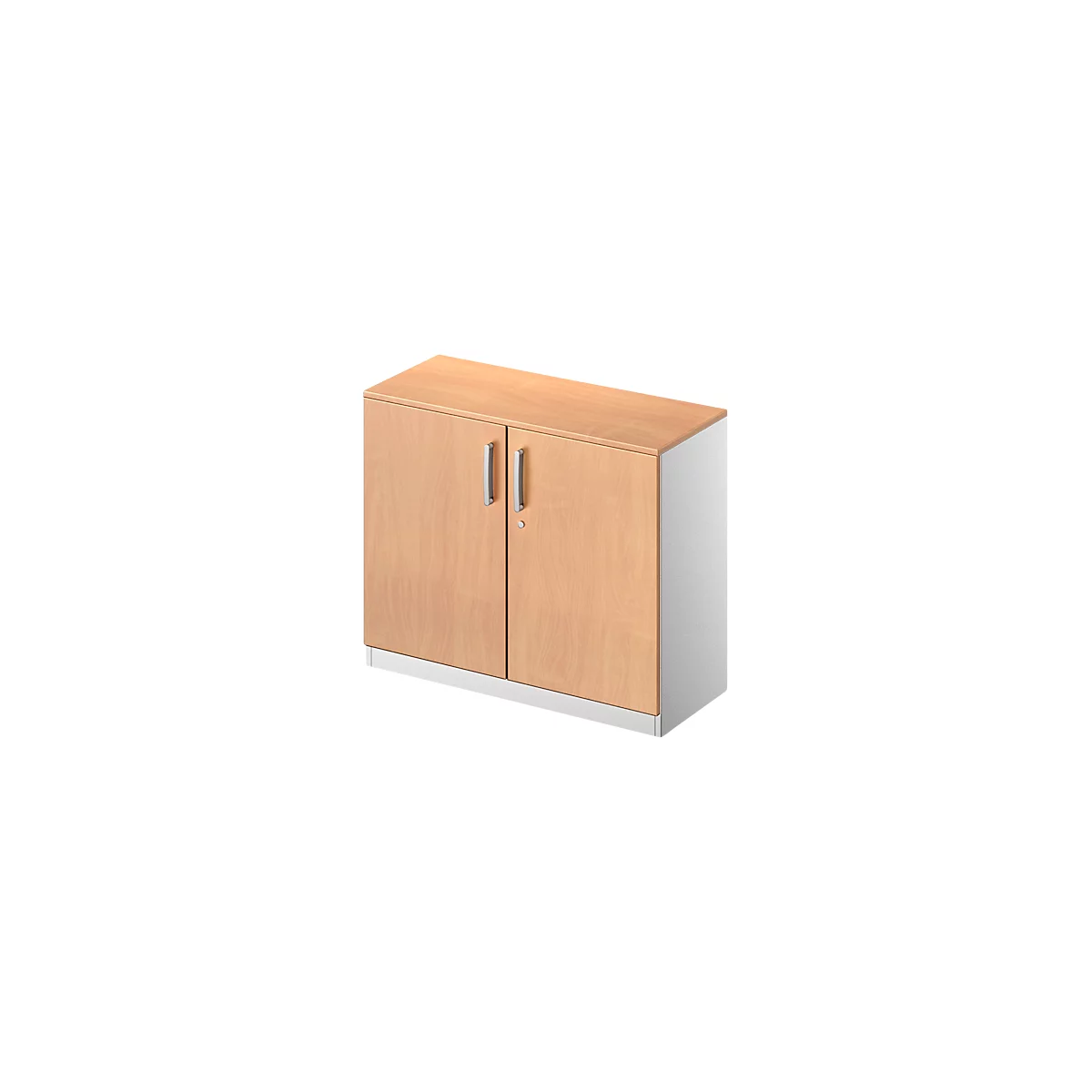 Flügeltürenschrank TETRIS SOLID, 2 OH, B 1000 mm, abschließbar, mit Abdeckplatte