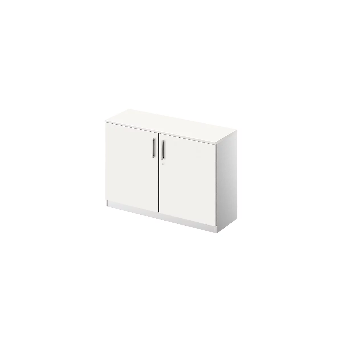 Flügeltürenschrank TETRIS SOLID, 2 OH, B 1200 mm, abschließbar, mit Abdeckplatte
