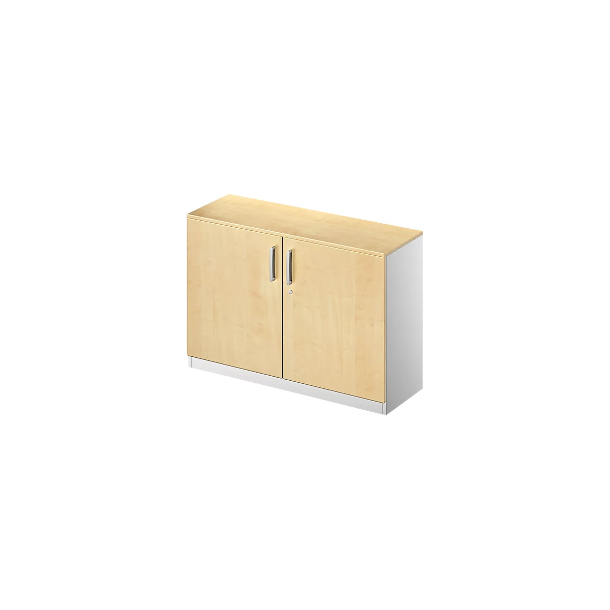 Flügeltürenschrank TETRIS SOLID, 2 OH, B 1200 mm, abschließbar, mit Abdeckplatte