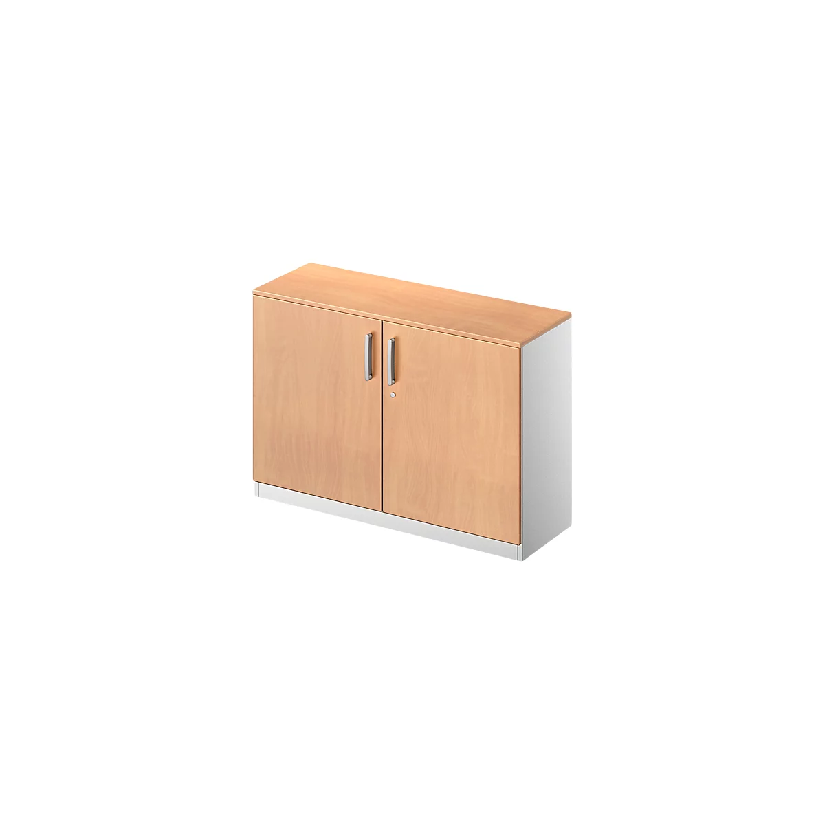 Flügeltürenschrank TETRIS SOLID, 2 OH, B 1200 mm, abschließbar, mit Abdeckplatte