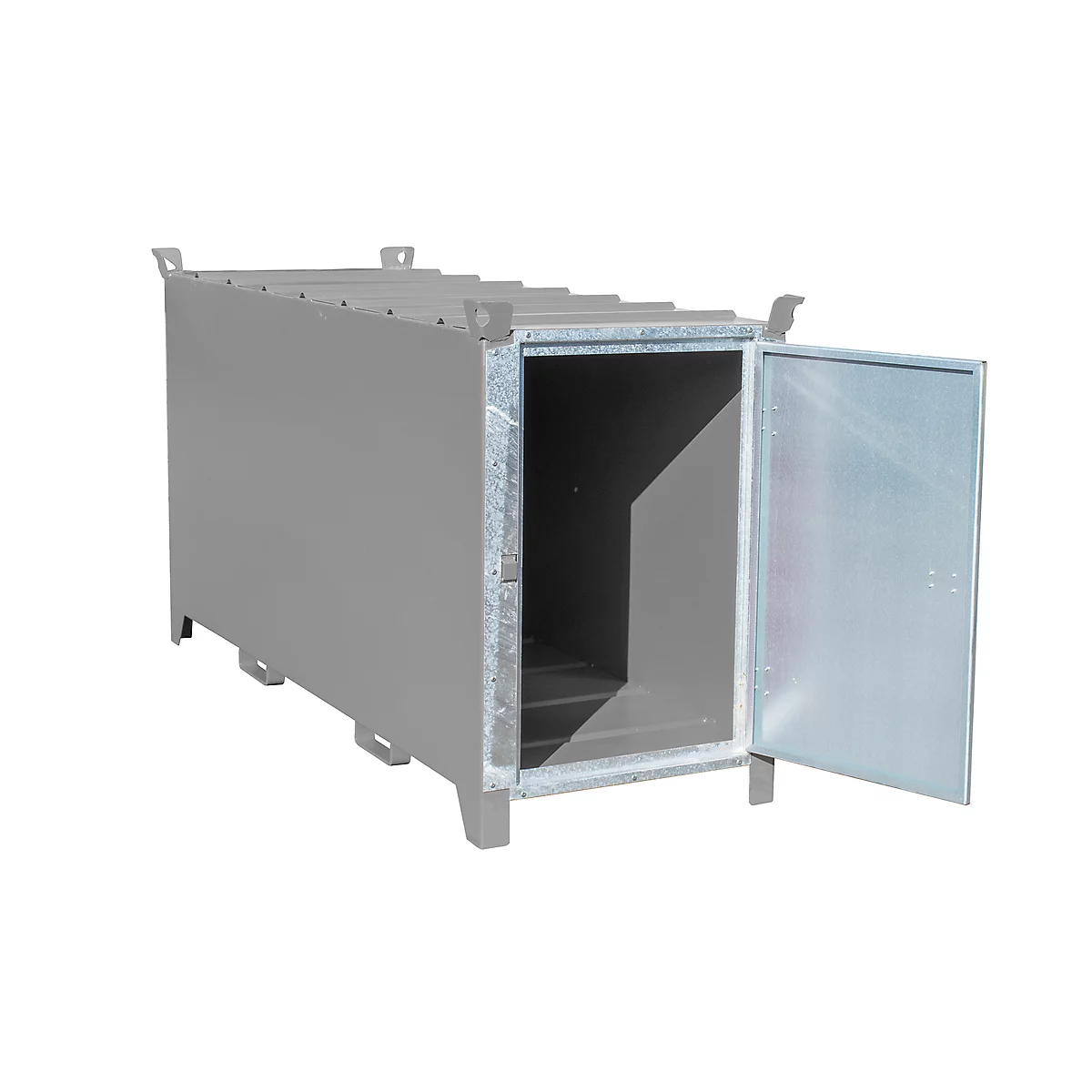 Fluorescentiebuizendoos BAUER SL 200, plaatstaal, toegankelijk voor rolstoelgebruikers, afsluitbaar, verzinkte deur, B 2100 x D 770 x H 1125 mm, grijs