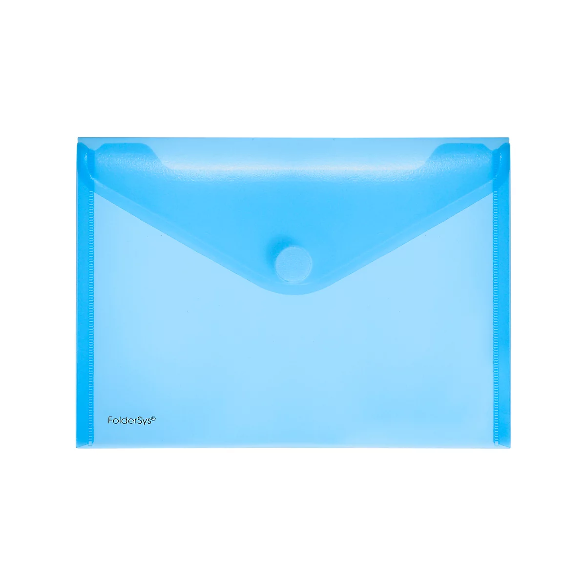 FolderSys documenthoes, A5 liggend, klittenbandsluiting, PP, blauw
