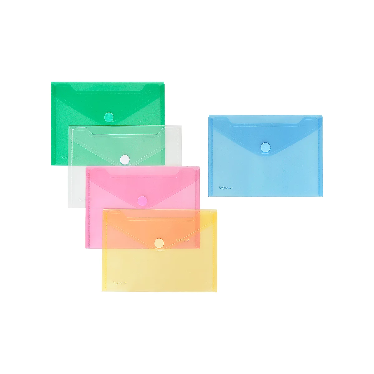 FolderSys documenthoes, A5 liggend, klittenbandsluiting, PP, diverse kleuren