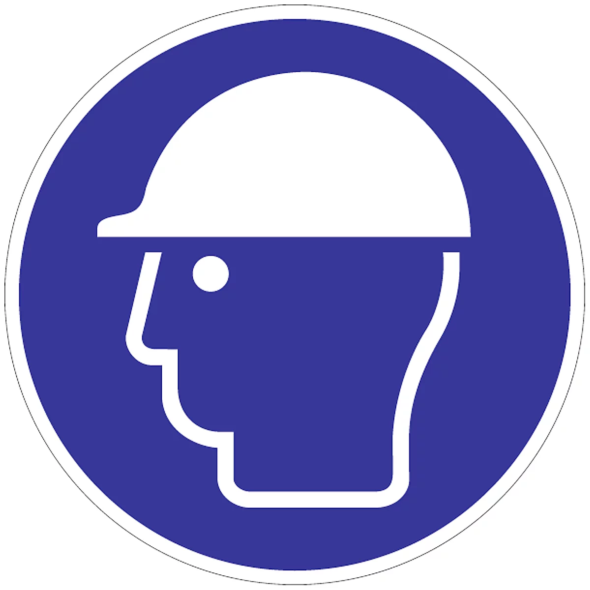 Folie 'Schutzhelm benutzen', selbstklebend