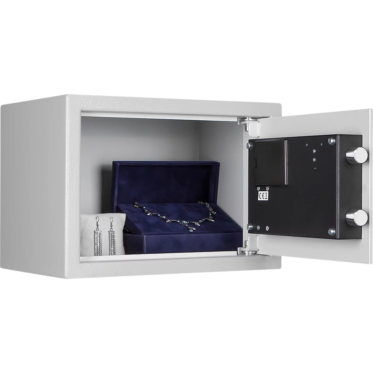 Format Coffre-fort pour hôtel Panther 25L, L 350 x P 250 x H 250 mm, 11 litres, gris clair