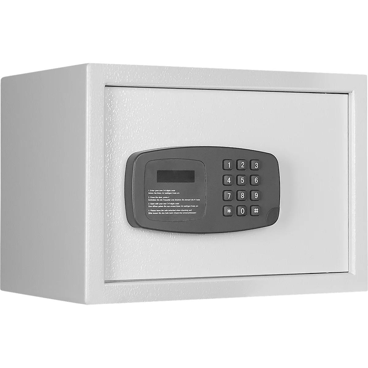 Format Hoteltresor Panther 25L, B 350 x T 250 x H 250 mm, 11 Liter, lichtgrau