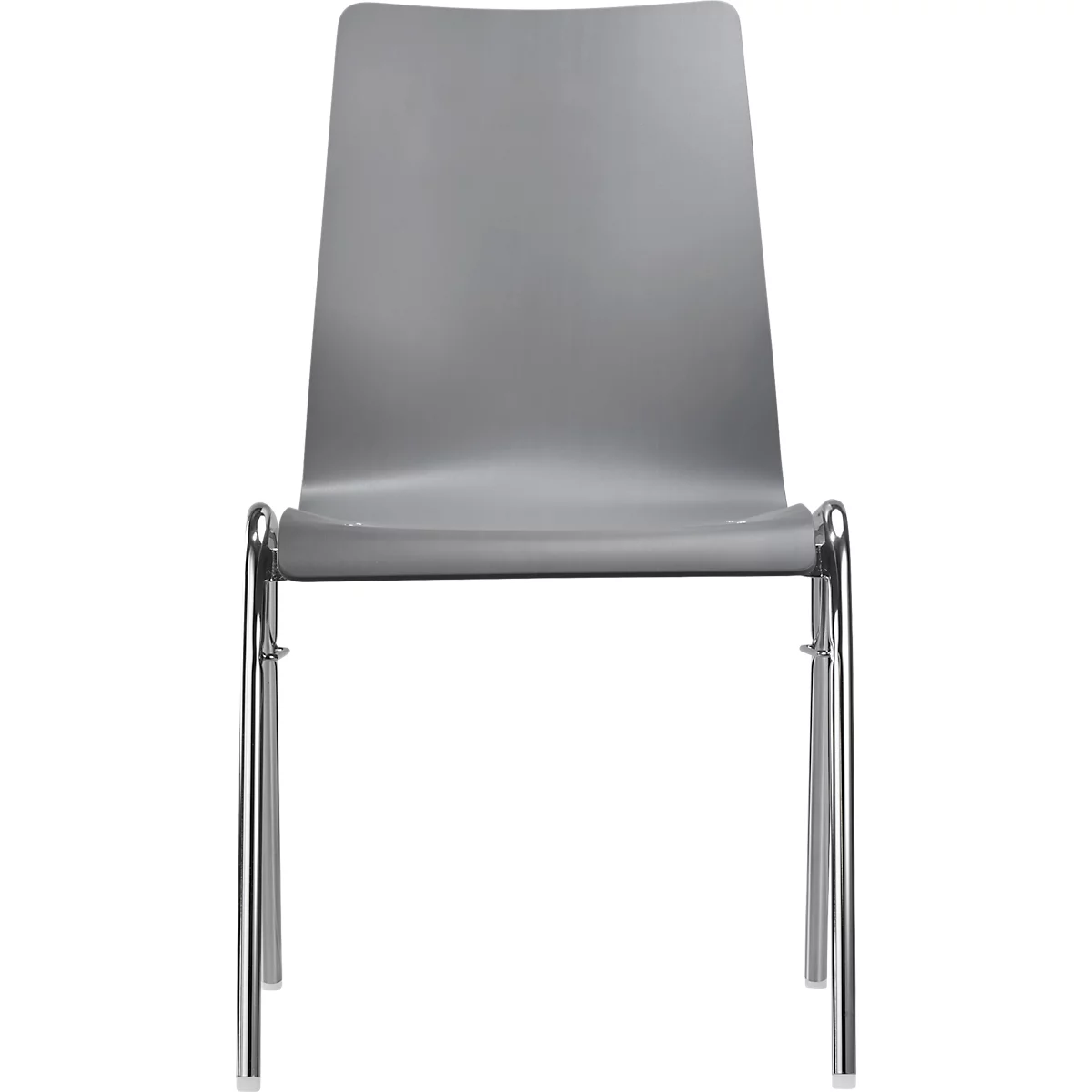 Formschalenstuhl 720, Sitzschalenform konisch, grau